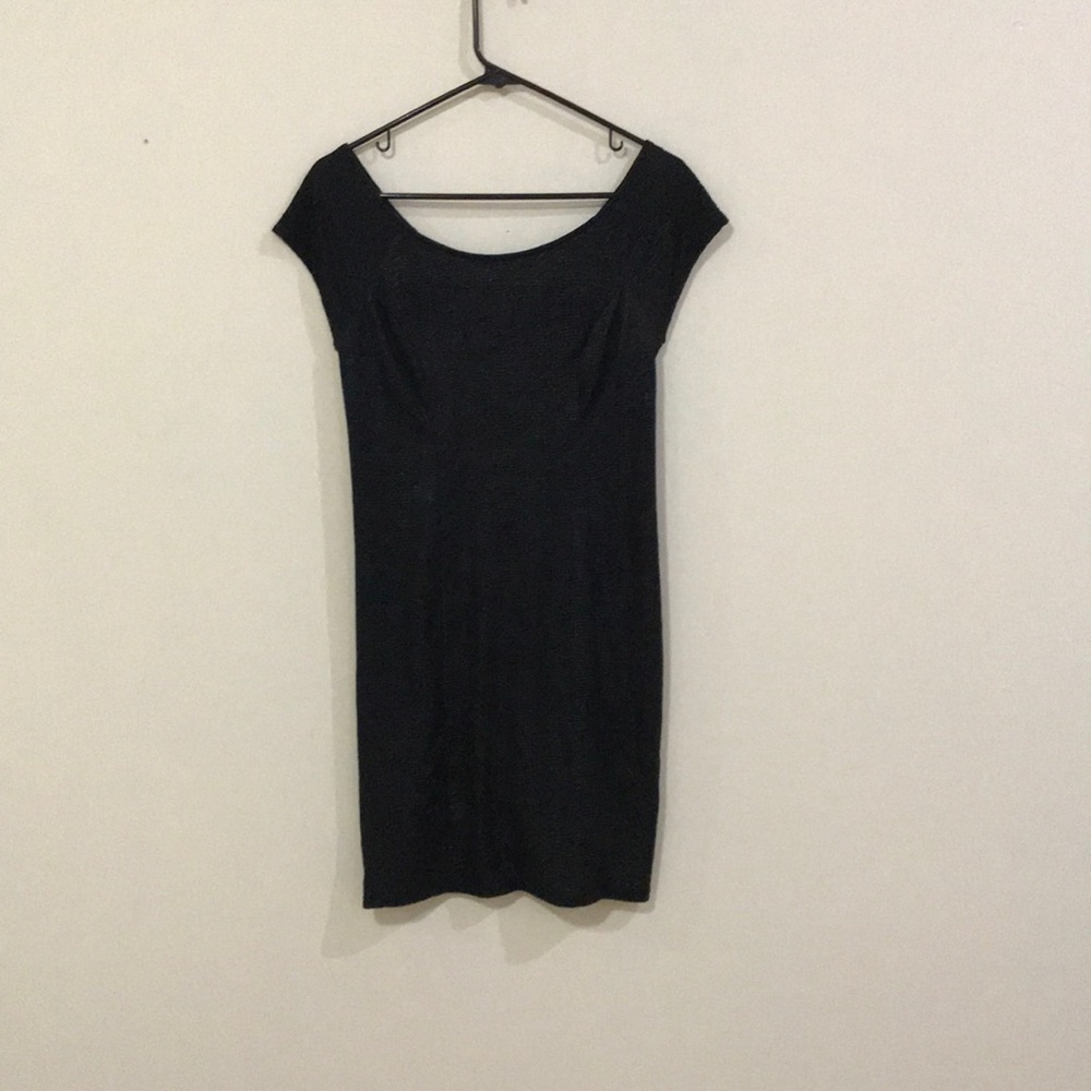 Black fitted dress